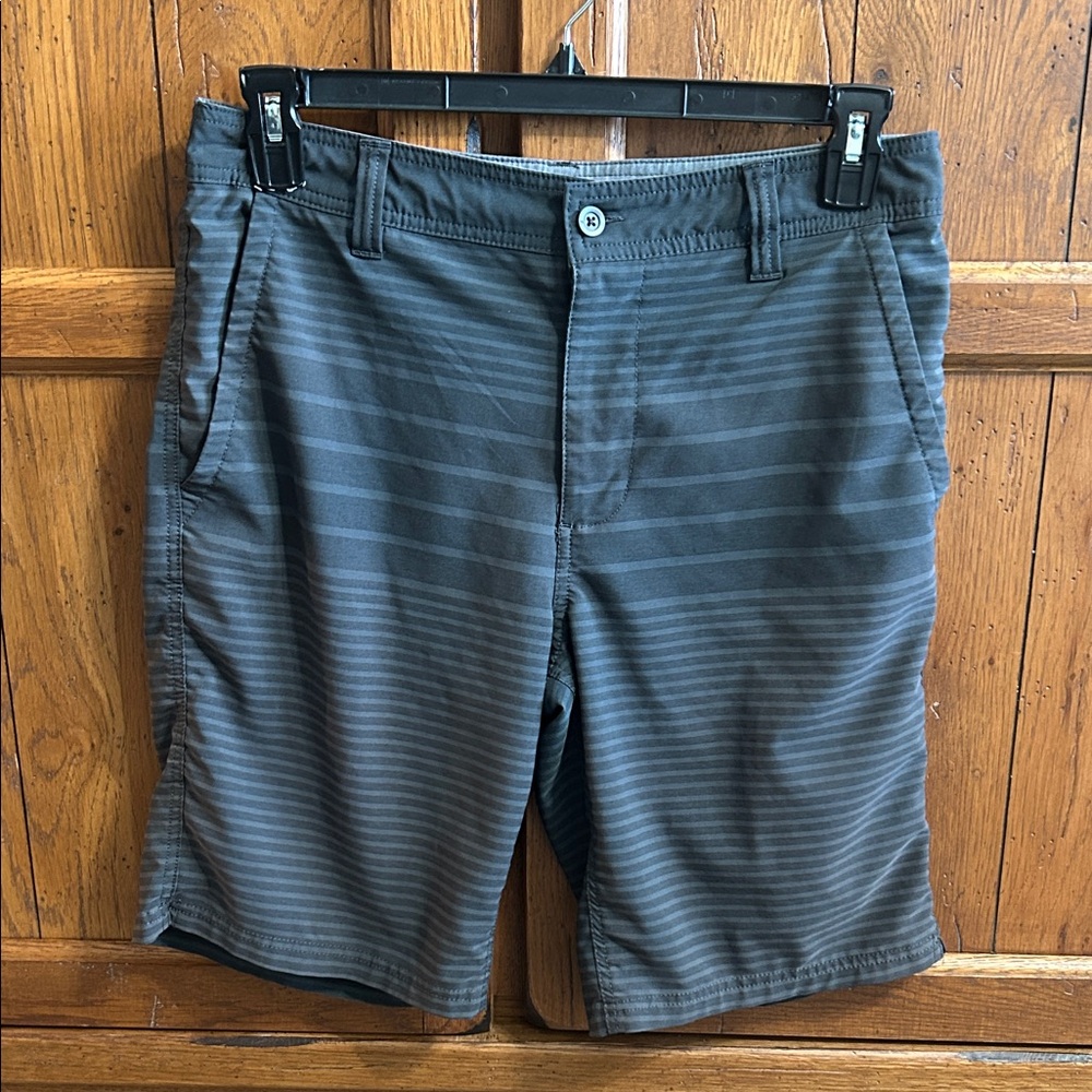 Goodfellow & Co Gray Striped Flat Front Men's Shorts Size 32